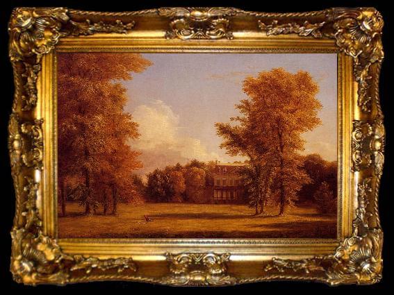framed  Thomas Cole Van Rensselaer Manor House, ta009-2
